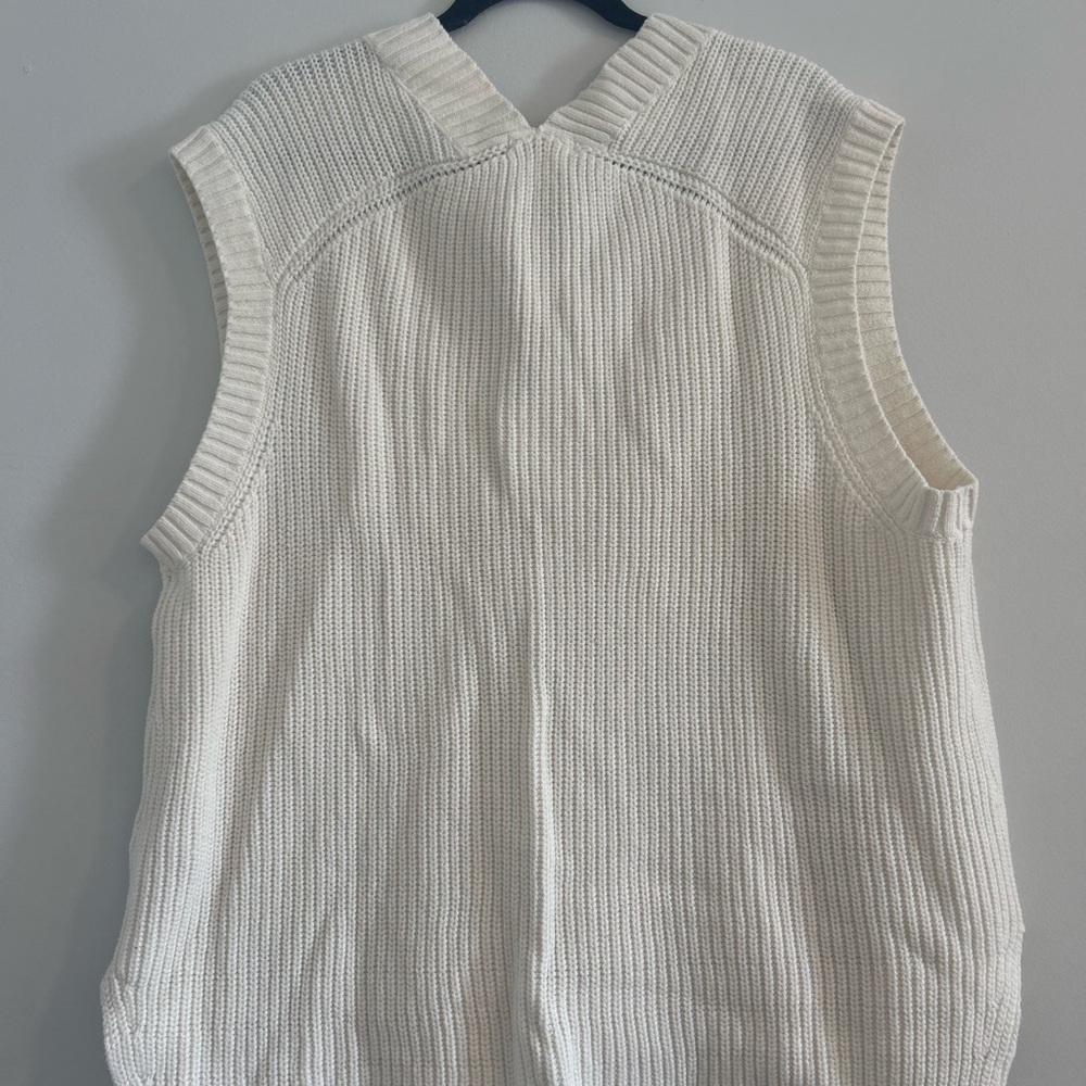 H&M Women's V-Neck Sweater Vest - Cream - Picture 5 of 5